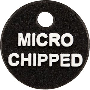 Trill Paws Microchipped Mini Charm Dog & Cat Collar, Black