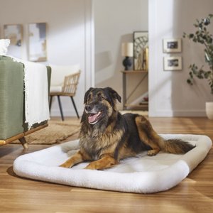 Frisco Quilted Dog Crate Mat, Ivory, 54-in