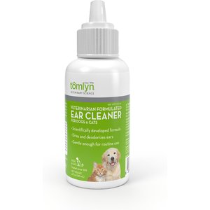 Tomlyn Veterinarian Formulated Dog & Cat Ear Cleaner, 4-oz bottle