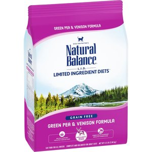 Natural Balance L.I.D. Limited Ingredient Diets Green Pea & Venison Grain-Free Dry Cat Food, 4.5-lb bag