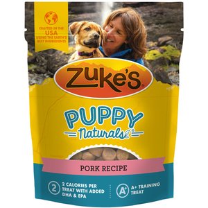 Zuke's Puppy Naturals Pork & Chickpea Recipe Grain-Free Dog Treats, 5-oz bag