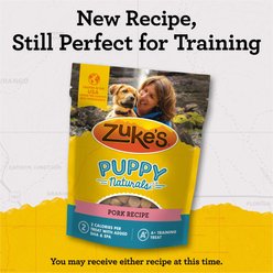 Zuke's Puppy Naturals Pork & Chickpea Recipe Grain-Free Dog Treats, 5-oz bag slide 2 of 9
