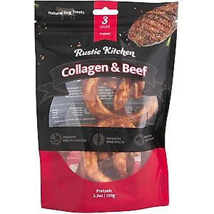 Discontinued - RUSTIC KITCHEN Collagen Pretzel Beef Flavored Dog Treat ...