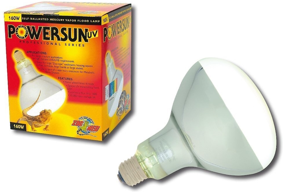 ZOO MED PowerSun UV Self-Ballasted Mercury Vapor UVB Reptile