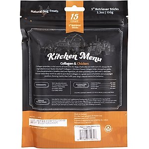 Discontinued - RUSTIC KITCHEN Collagen Retriever Sticks Chicken Flavored Dog Treat, 15 count ...