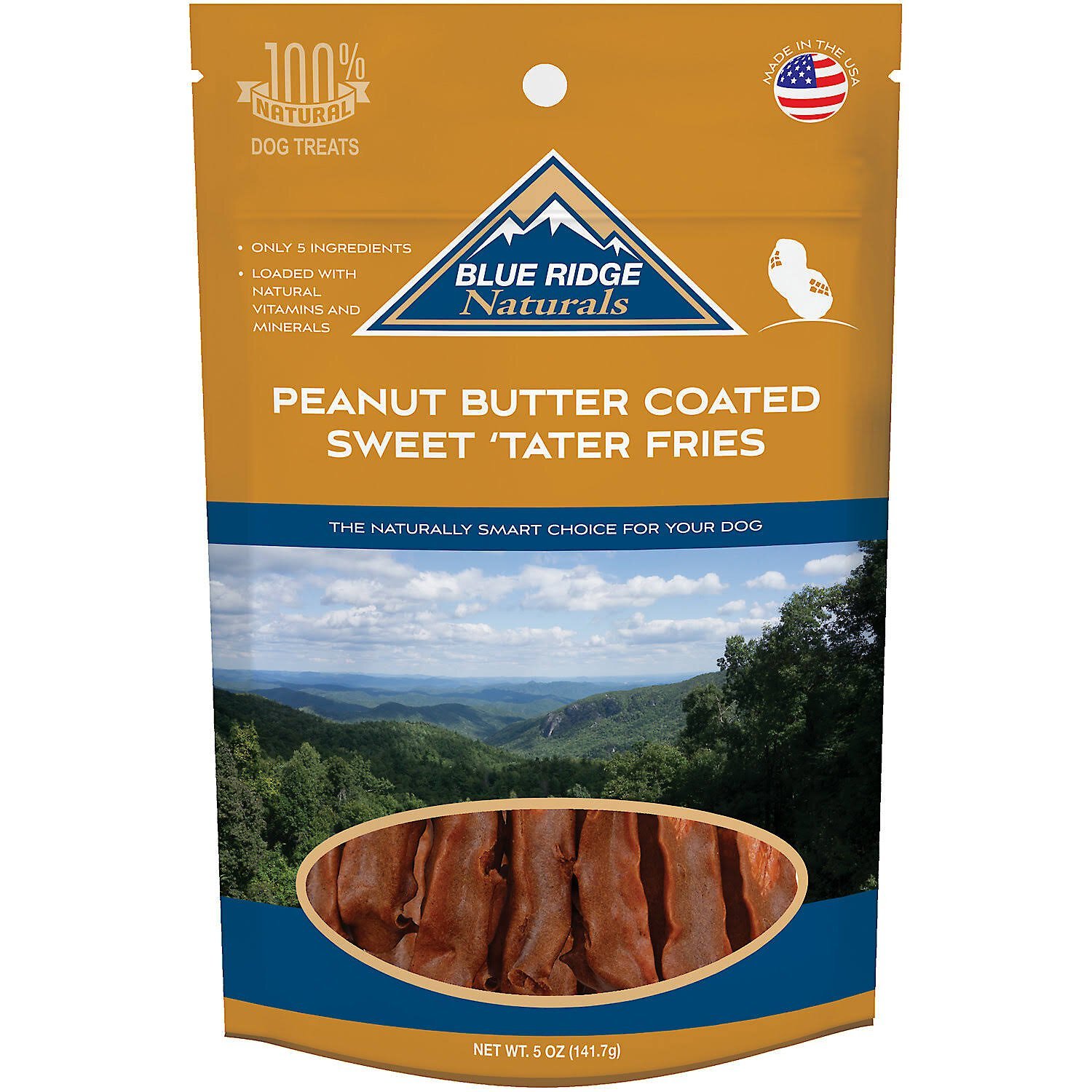 BLUE RIDGE NATURALS Peanut Butter Coated Sweet Tater Fries Dehydrated