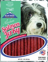 Blue Ridge Naturals Alaskan Salmon Jerky Dog Treats, 1-lb bag slide 1 of 5