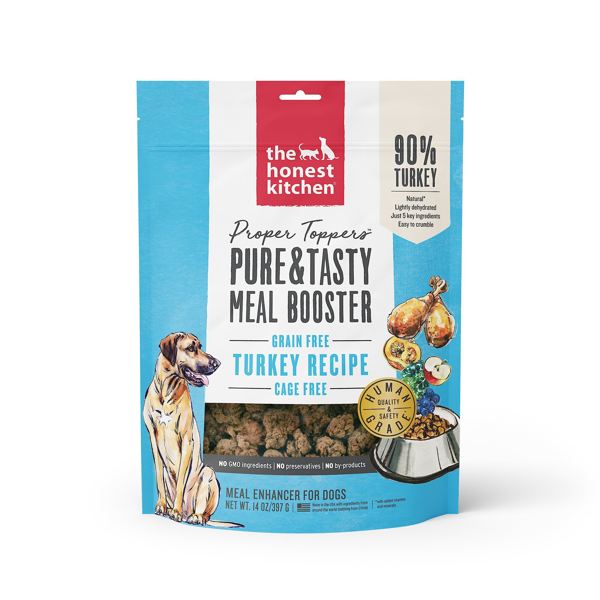 The Honest Kitchen Proper Toppers Grain Free Turkey Recipe for Dogs The Honest Kitchen Proper Toppers Grain Free Turkey Recipe for Dogs