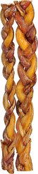 Bully Sticks Braided 12" Dog Treats, 2 count