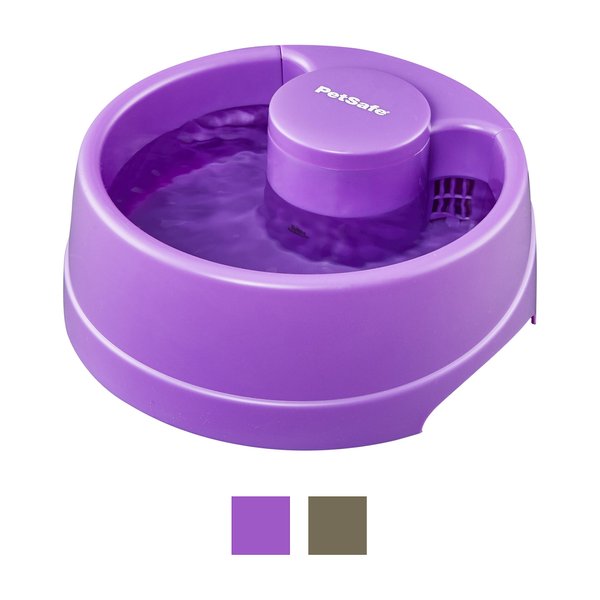 PetSafe Current Circulating Pet Fountain, Purple, Large slide 1 of 11