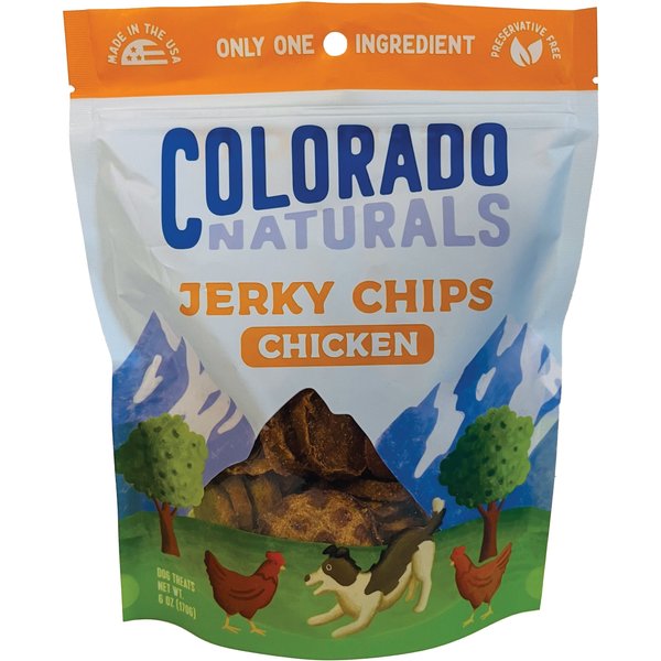 COLORADO NATURALS Chicken Jerky Dog Treats, 6oz bag