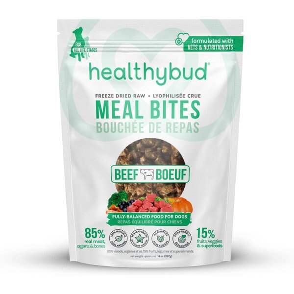 Halo Meal Bites Whitefish Recipe Grain-Free Freeze-Dried Raw Dog Food, 14-oz bag