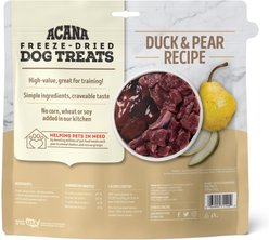 ACANA Singles Duck & Pear Formula Grain-Free Freeze-Dried Dog Treats, 1.25-oz bag slide 2 of 5