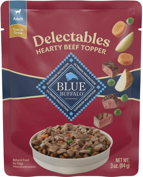 BLUE BUFFALO Delectables Beef Dinner Natural Wet Dog Food 3 oz