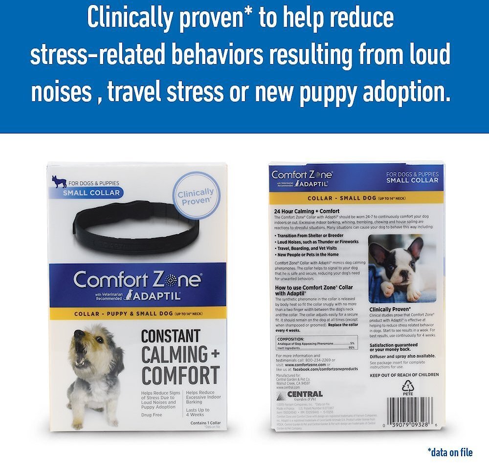 Comfort Zone with Adaptil Calming Comfort Adjustable Dog Collar