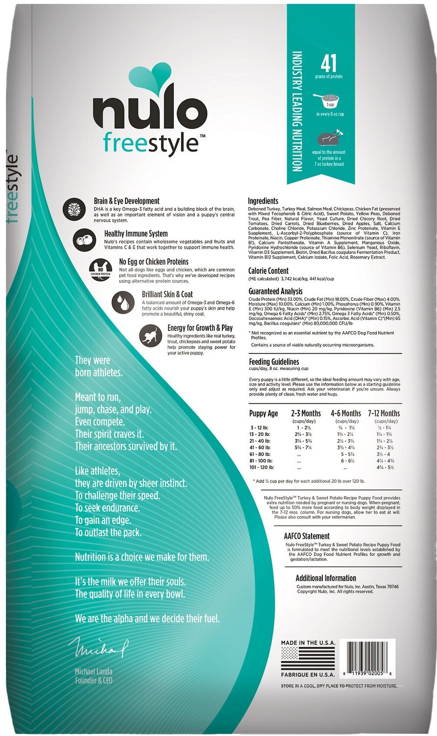 nulo feeding guidelines