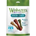 WHIMZEES by Wellness Brushzees Dental Chews Natural Grain-Free Dental Dog Treats, Small, 24 count