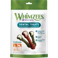 WHIMZEES by Wellness Brushzees Dental Chews Natural Grain-Free Dental Dog Treats, Large, 6 count