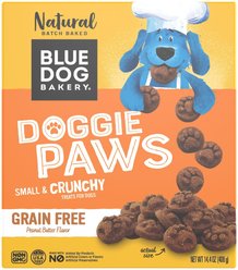 Blue Dog Bakery Grain-Free Paws Peanut Butter & Molasses Flavor Dog Treats, 14.4-oz box