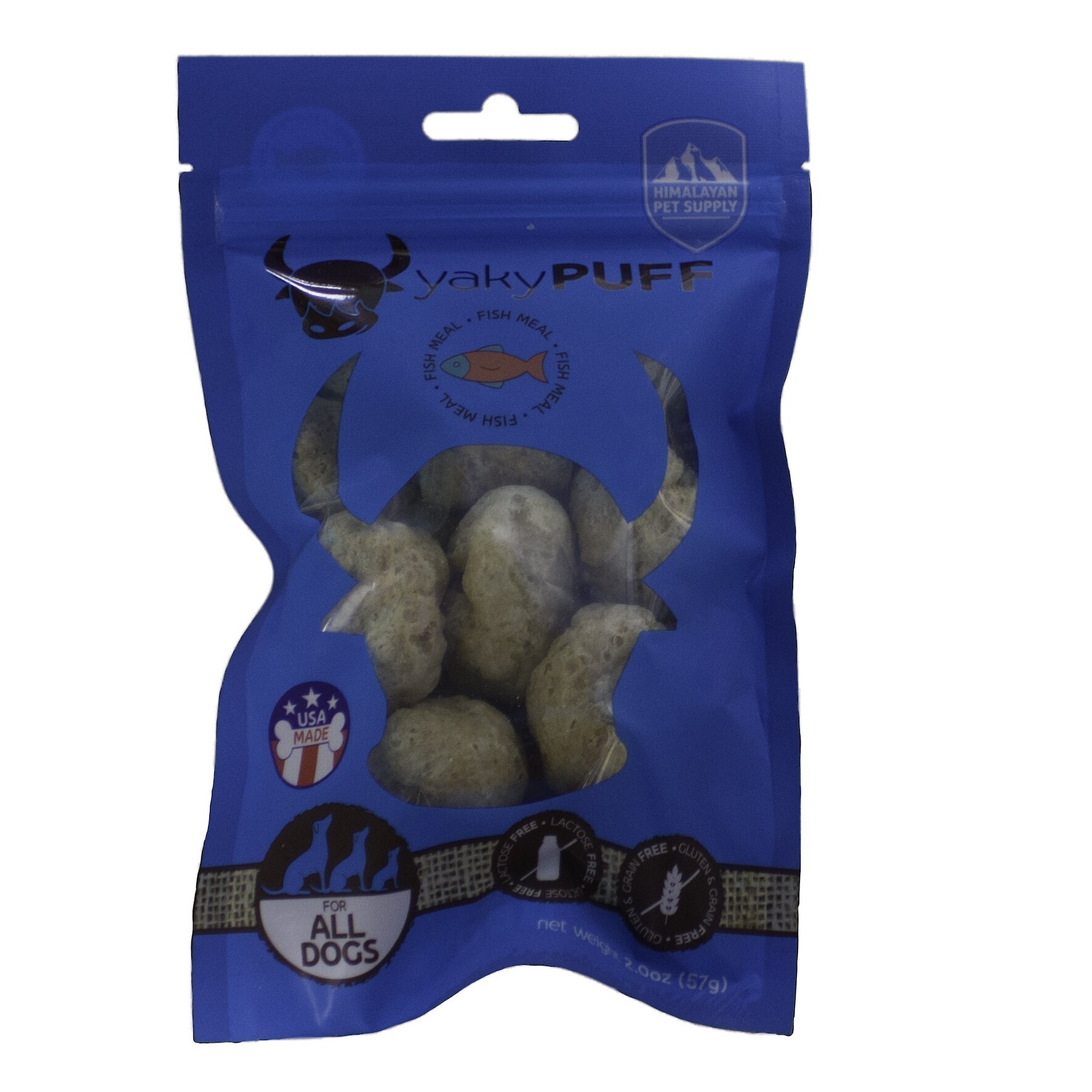 Questions and Answers about HIMALAYAN PET SUPPLY Yaky Puff Fish Dog Treats