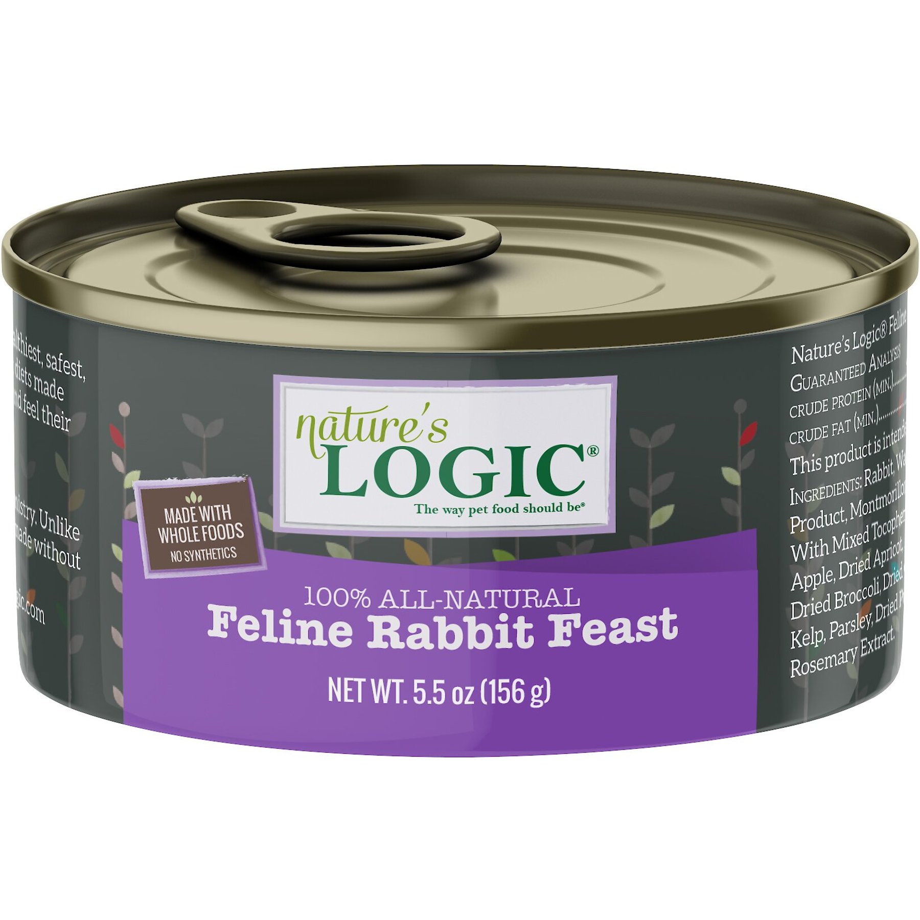 NATURE S LOGIC Feline Rabbit Feast Grain Free Canned Cat Food 5.5