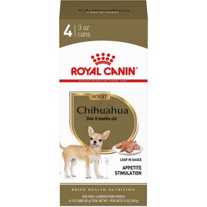 Royal Canin Breed Health Nutrition Chihuahua Adult Loaf In Sauce Dog Food, 3-oz, case of 4