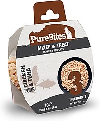 PureBites Mixers 100% Tuna & Chicken in Water Grain-Free Cat Food Trays, 1.76-oz, case of 12