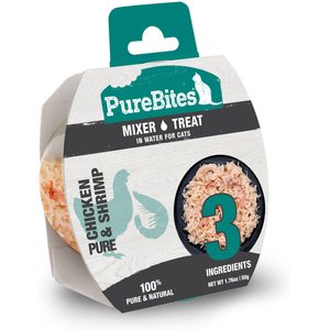 PureBites Mixers 100% Chicken Breast & Wild Ocean Shrimp Variety Pack Cat Food Trays, 1.76-oz, case of 12