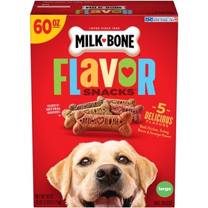 Milk-Bone Flavor Snacks Large Biscuit Dog Treats, 60-oz box