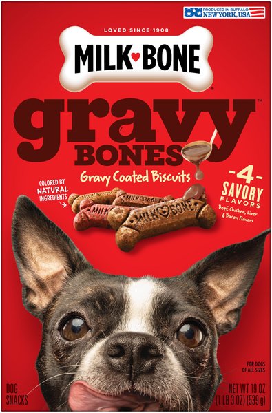 Milk-Bone GravyBones Small Biscuit Dog Treats, 19-oz box slide 1 of 7