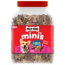 Milk-Bone Mini's Flavor Snacks Beef, Chicken & Bacon Flavored Biscuit Dog Treats, 36-oz tub