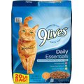 9 Lives Daily Essentials with Chicken, Beef & Salmon Flavor Dry Cat Food, 20-lb bag