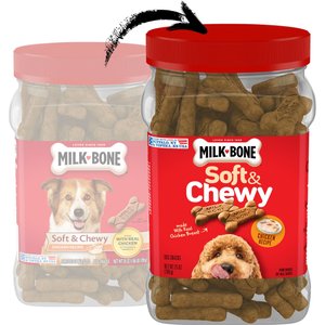 Milk-Bone Soft & Chewy Chicken Recipe Dog Treats, 25-oz tub