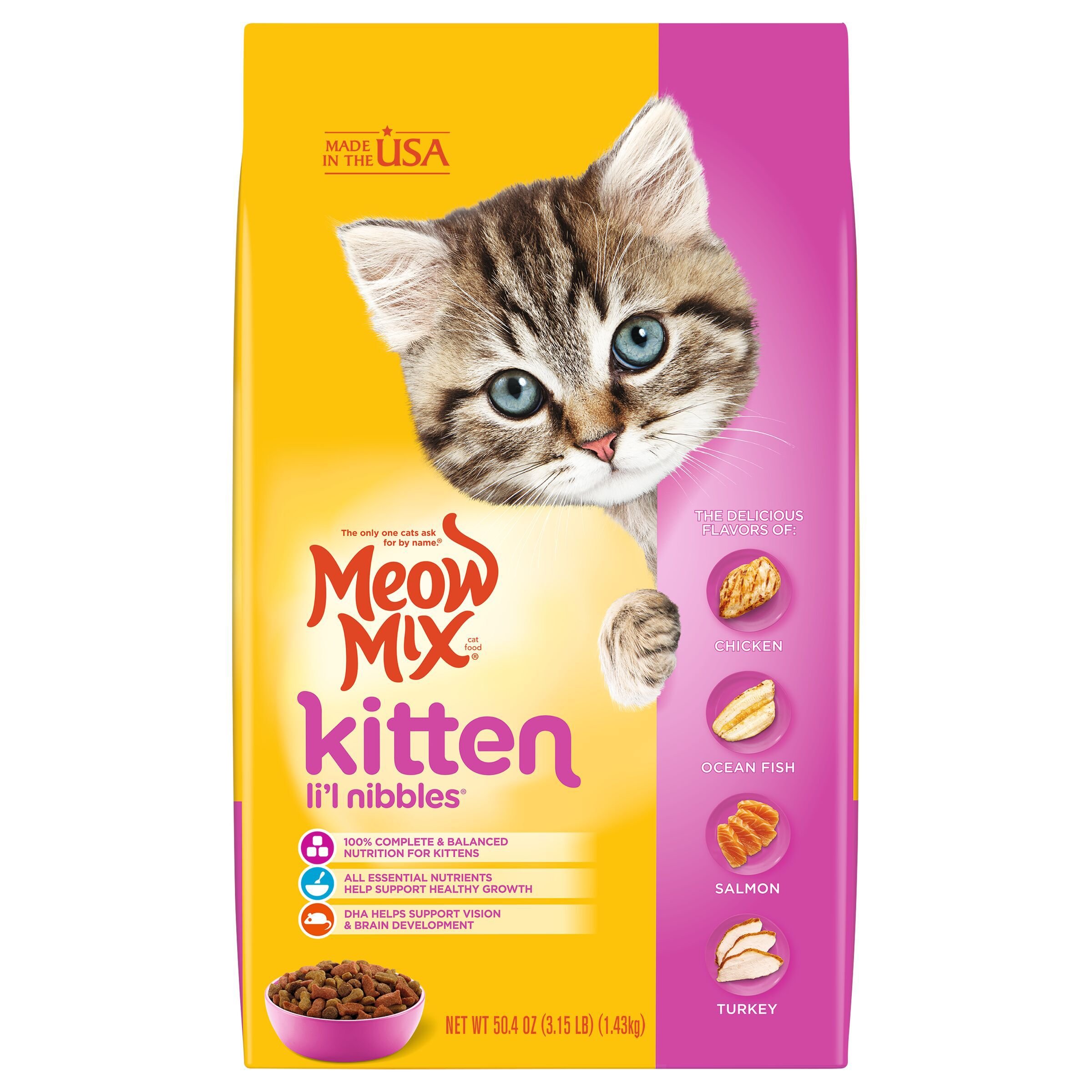 MEOW MIX Kitten Li l Nibbles Dry Cat Food reviews Chewy