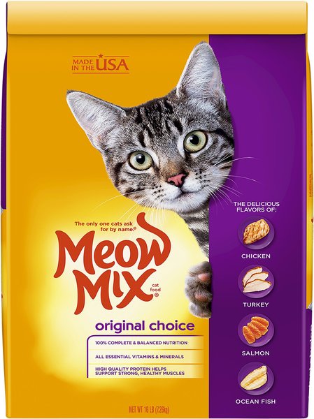 Meow Mix Original Choice Dry Cat Food, 16-lb bag slide 1 of 6