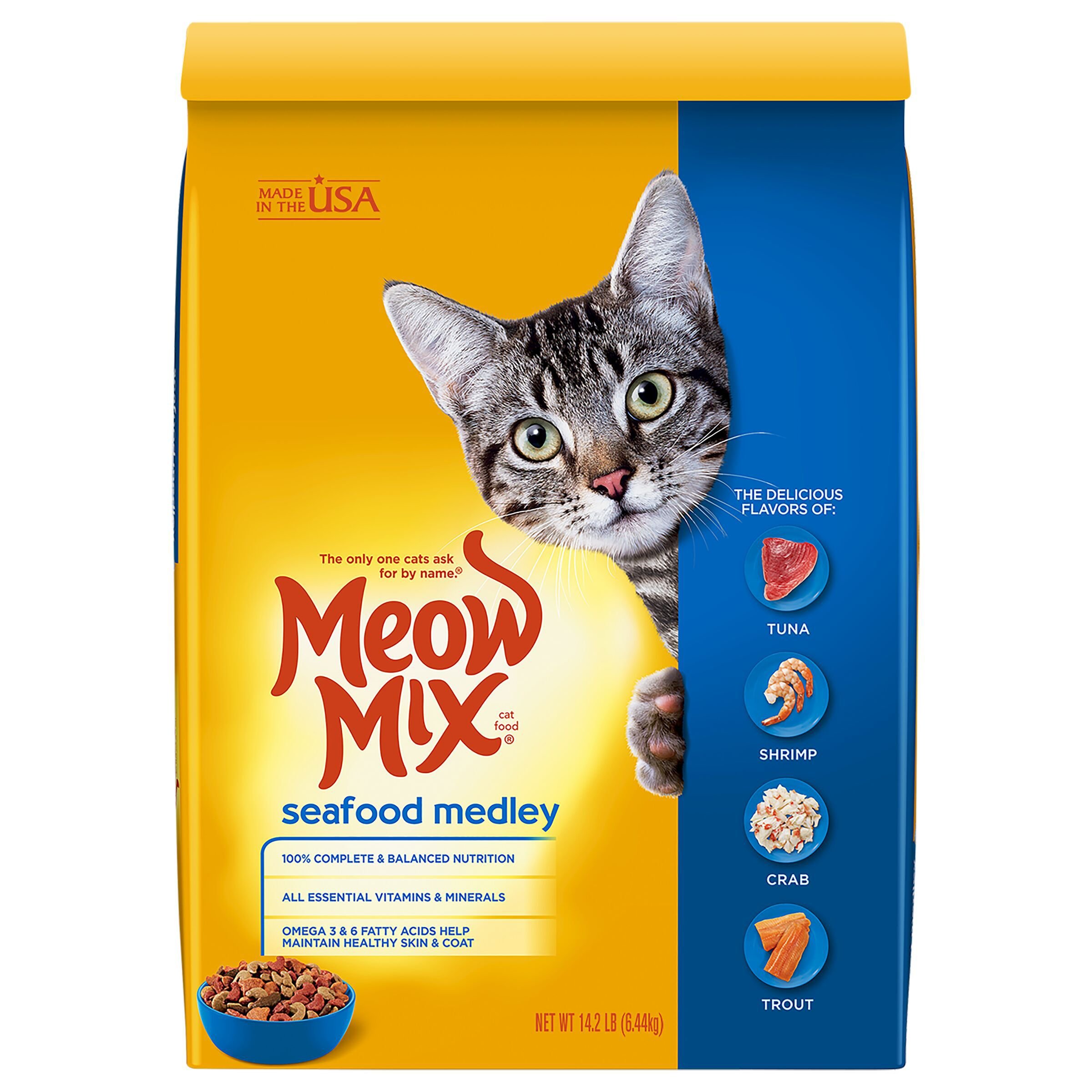 MEOW MIX Seafood Medley Dry Cat Food reviews Chewy