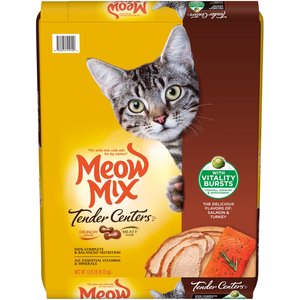 Meow Mix Tender Centers Salmon & Turkey Dry Cat Food, 13.5-lb bag