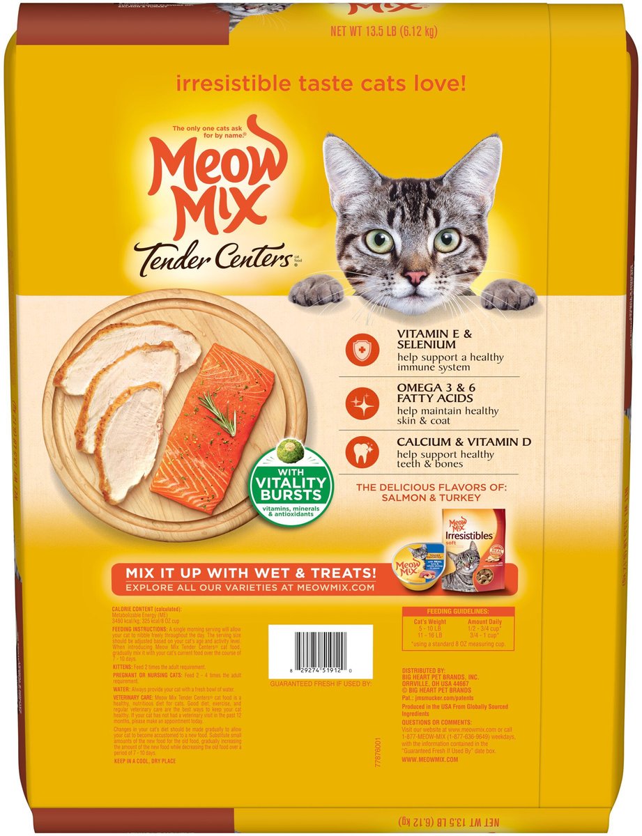 Meow mix vitality store bursts