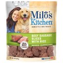 Milo's Kitchen Beef Sausage Slices with Rice Dog Treats, 10-oz bag